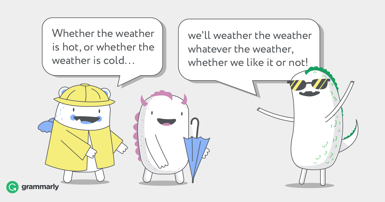 Wether, Weather, Whether—What's the Difference? Grammarly