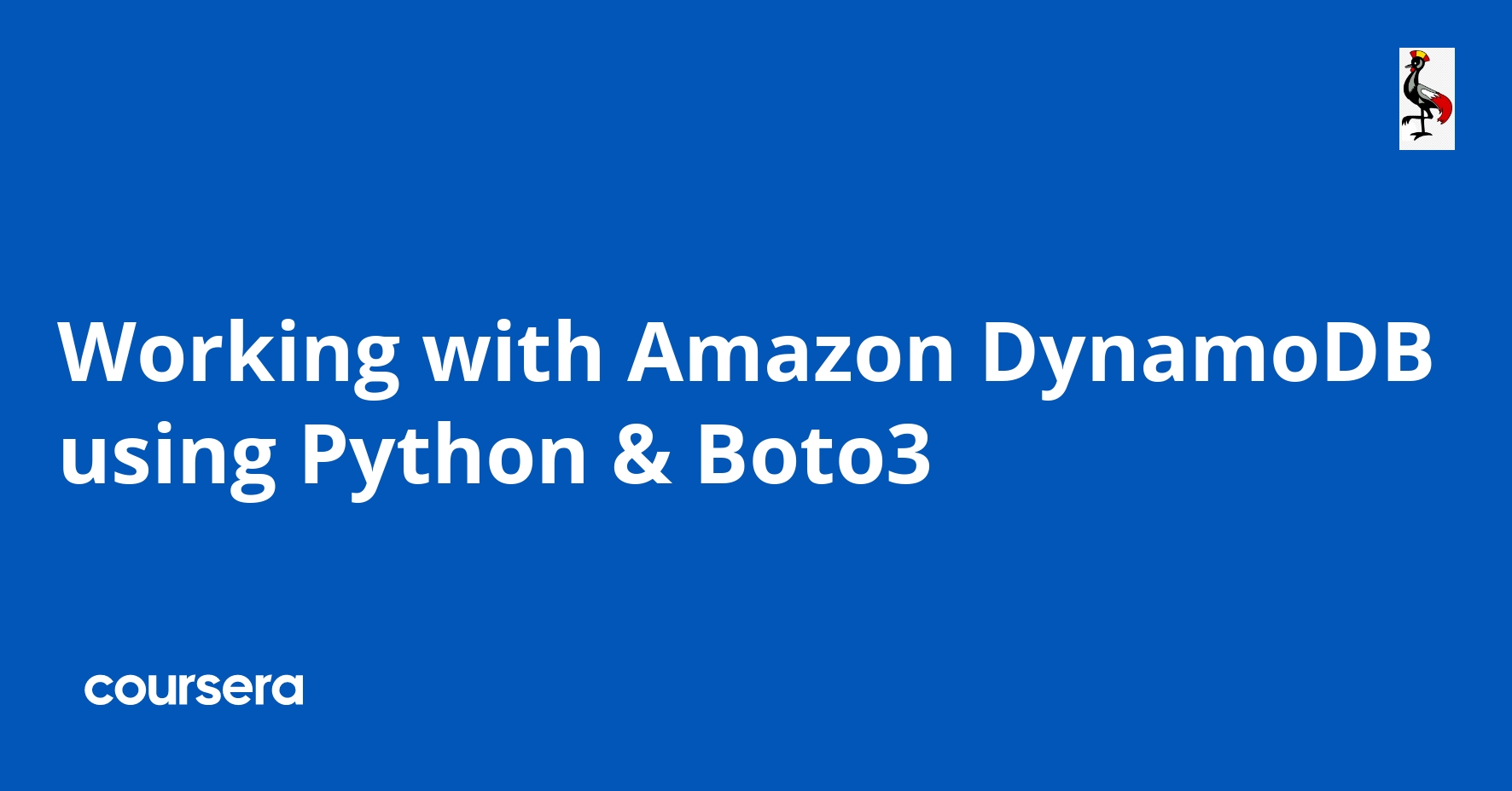 Working with Amazon DynamoDB using Python & Boto3