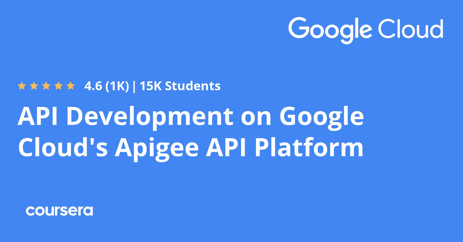 API Development on Google Cloud's Apigee API Platform Coursera