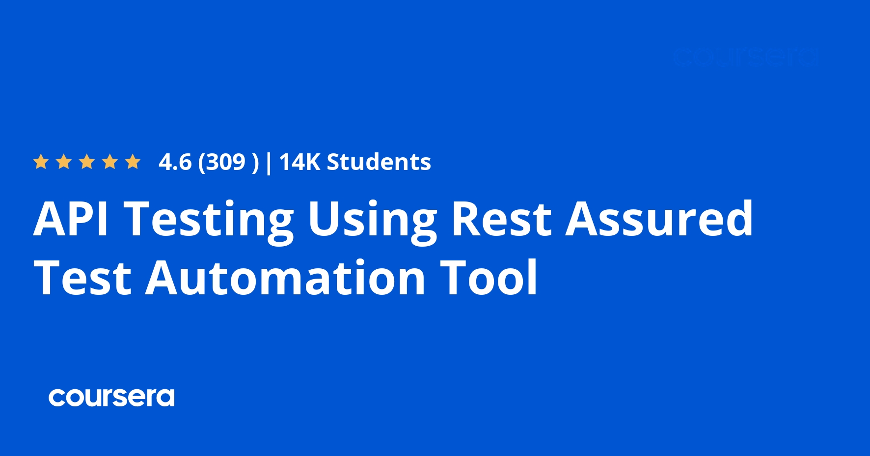 Discount Offer Online Course API Testing Using Rest Assured Test