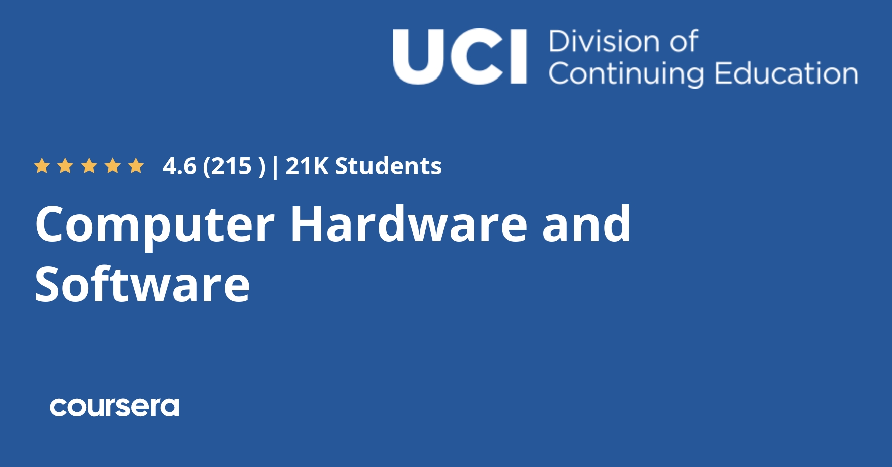 Computer Hardware and Software Coursera
