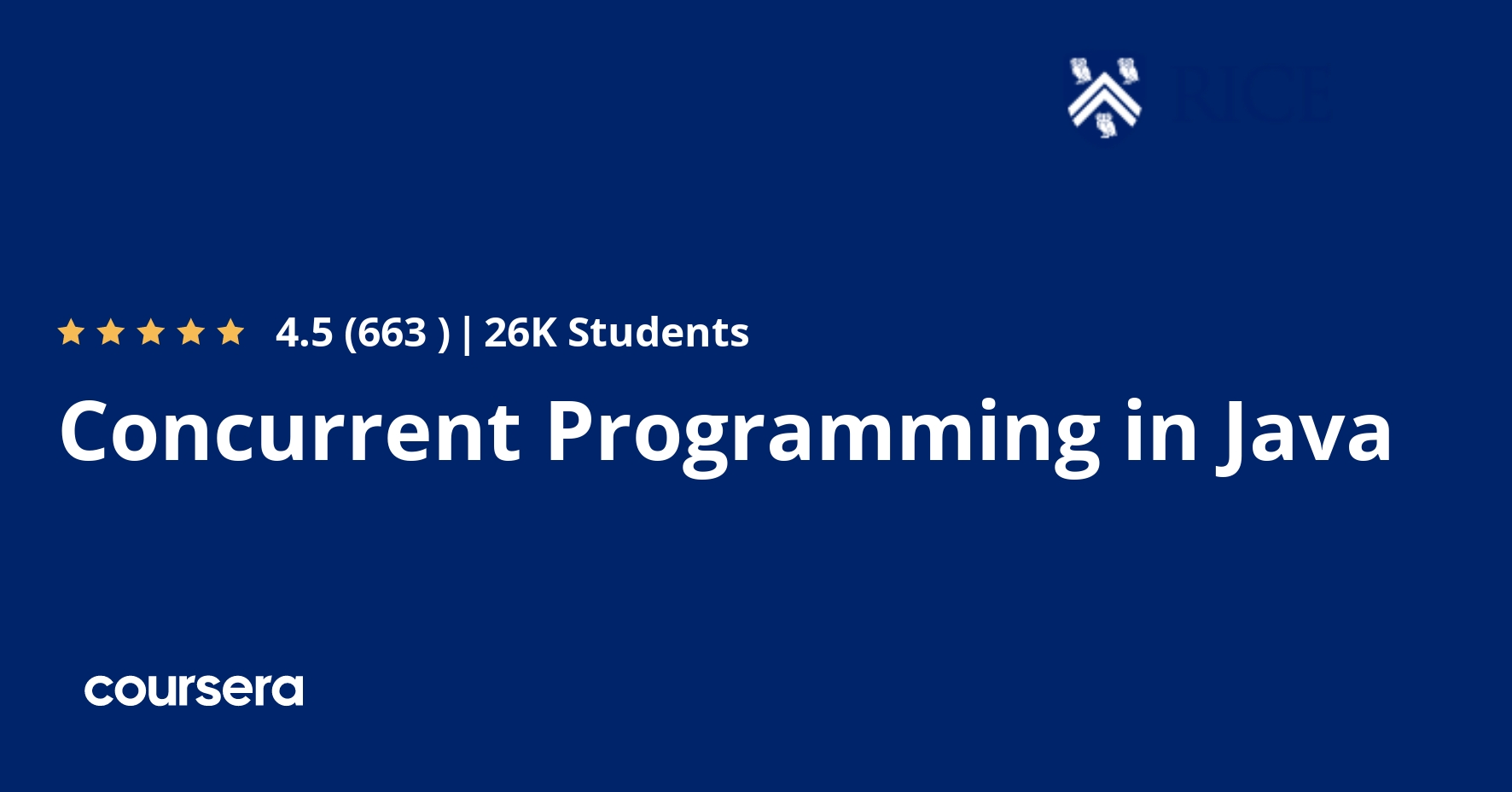 Concurrent Programming in Java Coursera