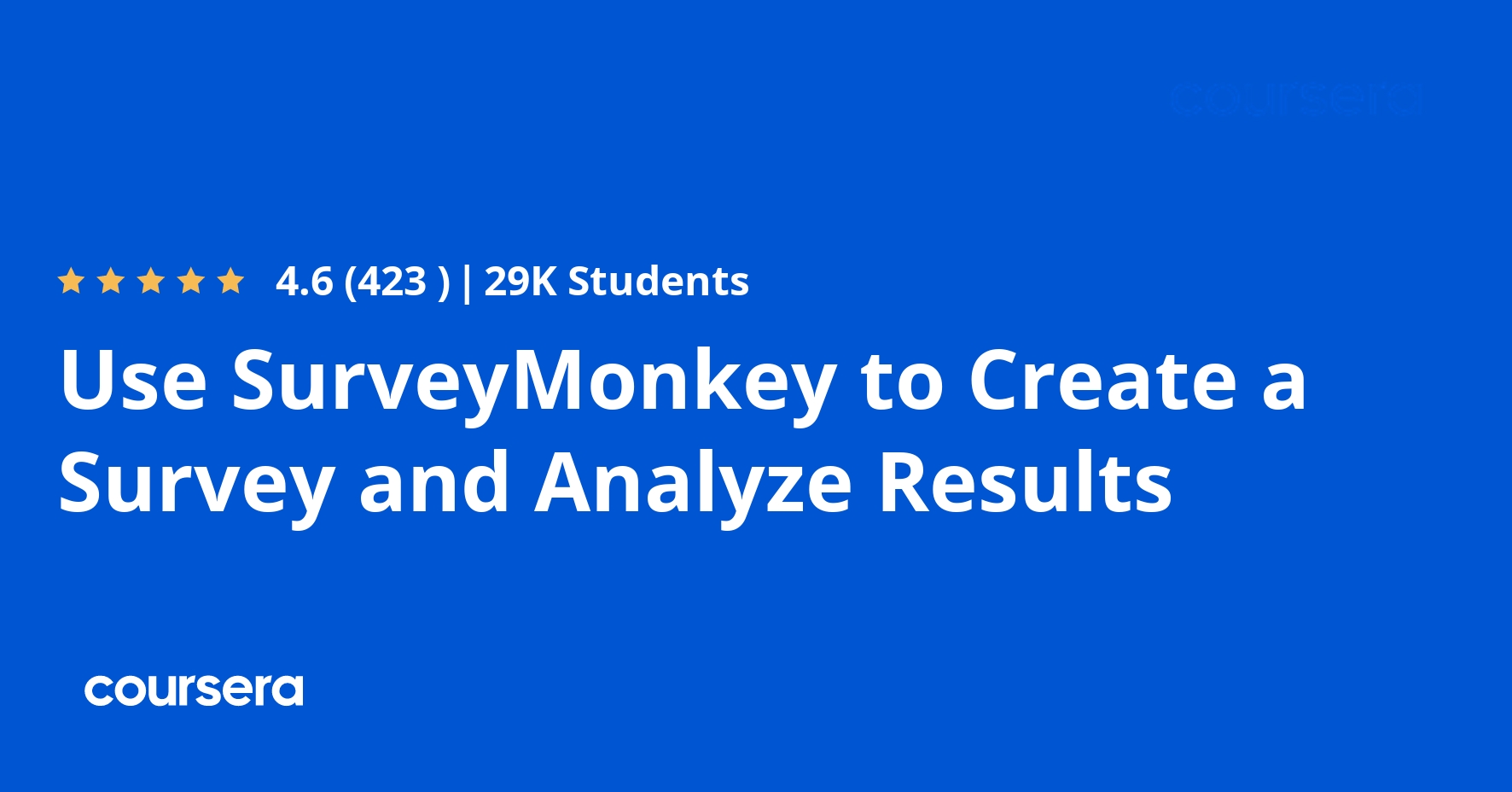 Use SurveyMonkey to Create a Survey and Analyze Results