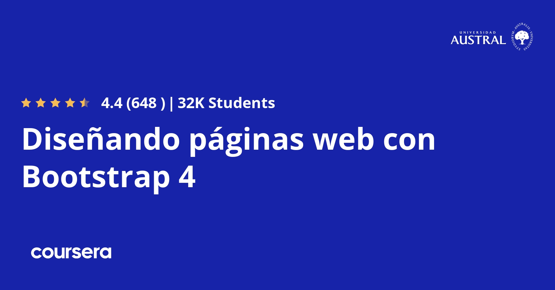 Disenando Paginas Web Con Bootstrap 4 Coursera
