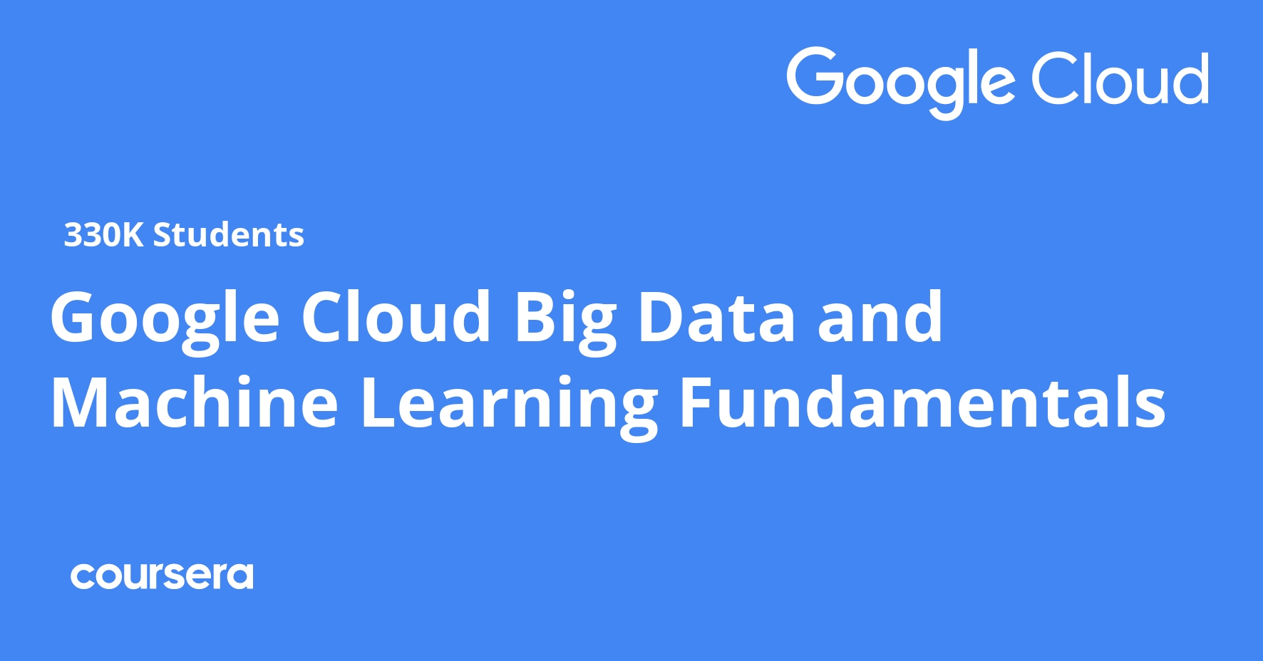 Google Cloud Platform Big Data and Machine Learning Fundamentals Coursera