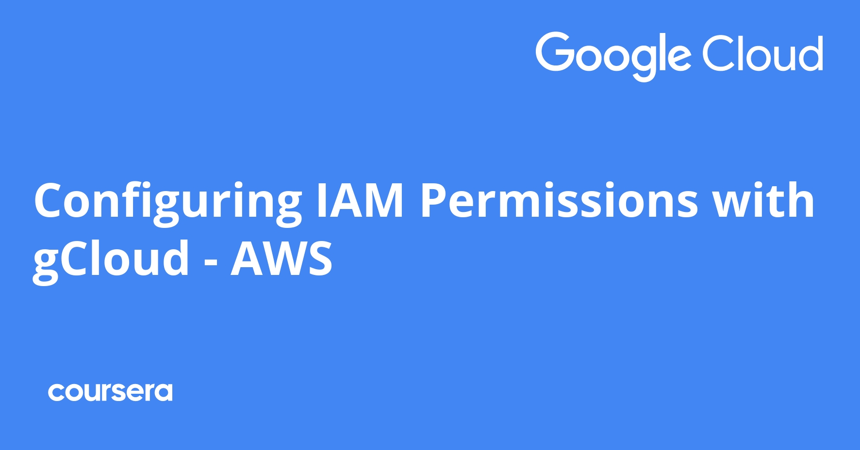 Configuring IAM Permissions with gCloud AWS