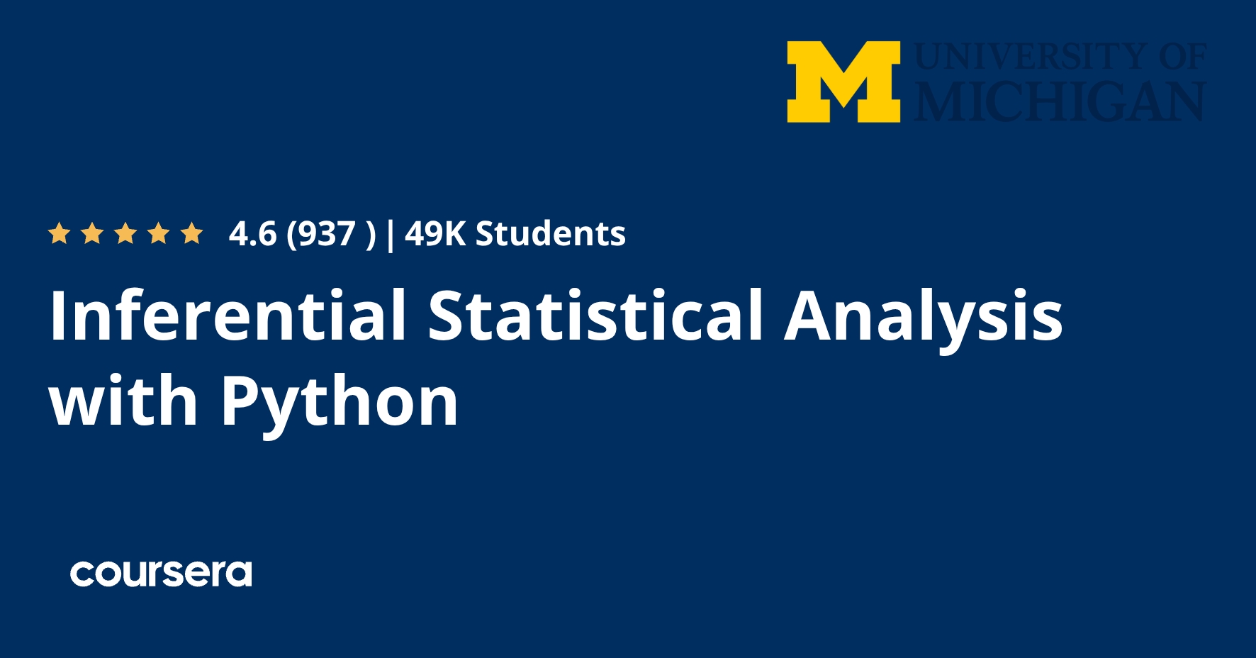 Inferential Statistical Analysis with Python Coursera