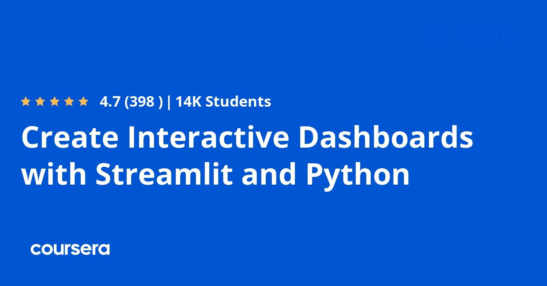 Create Interactive Dashboards with Streamlit and Python
