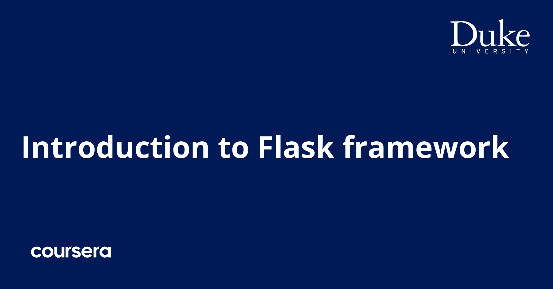 Introduction to Flask framework
