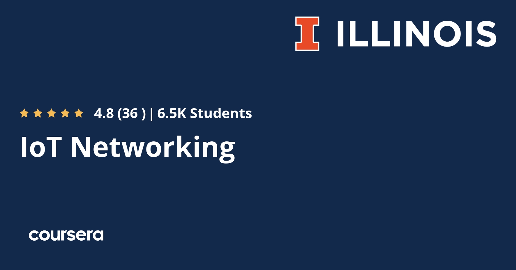 Free Online Course IoT Networking (Coursera)