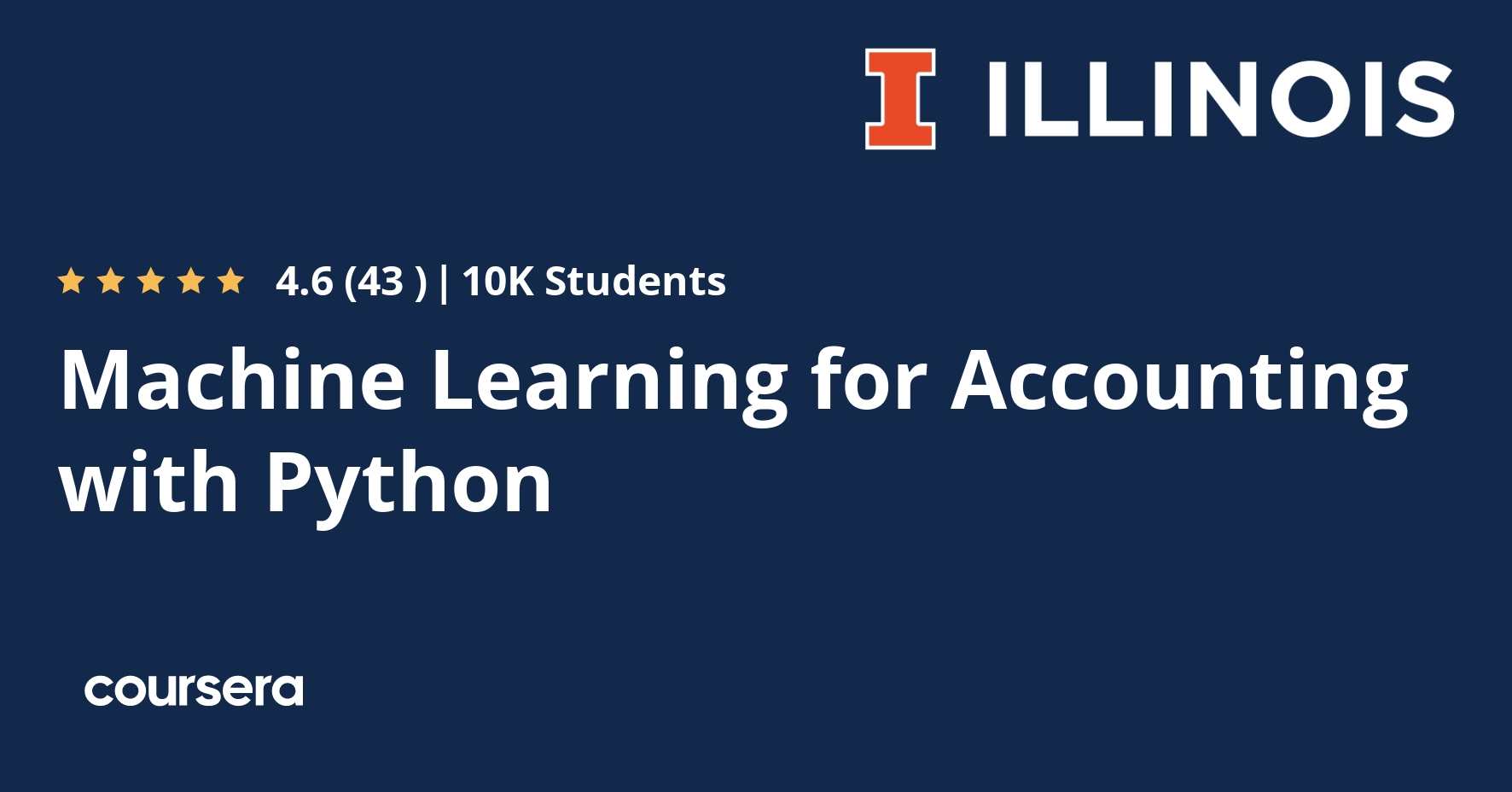 Machine Learning for Accounting with Python Coursera