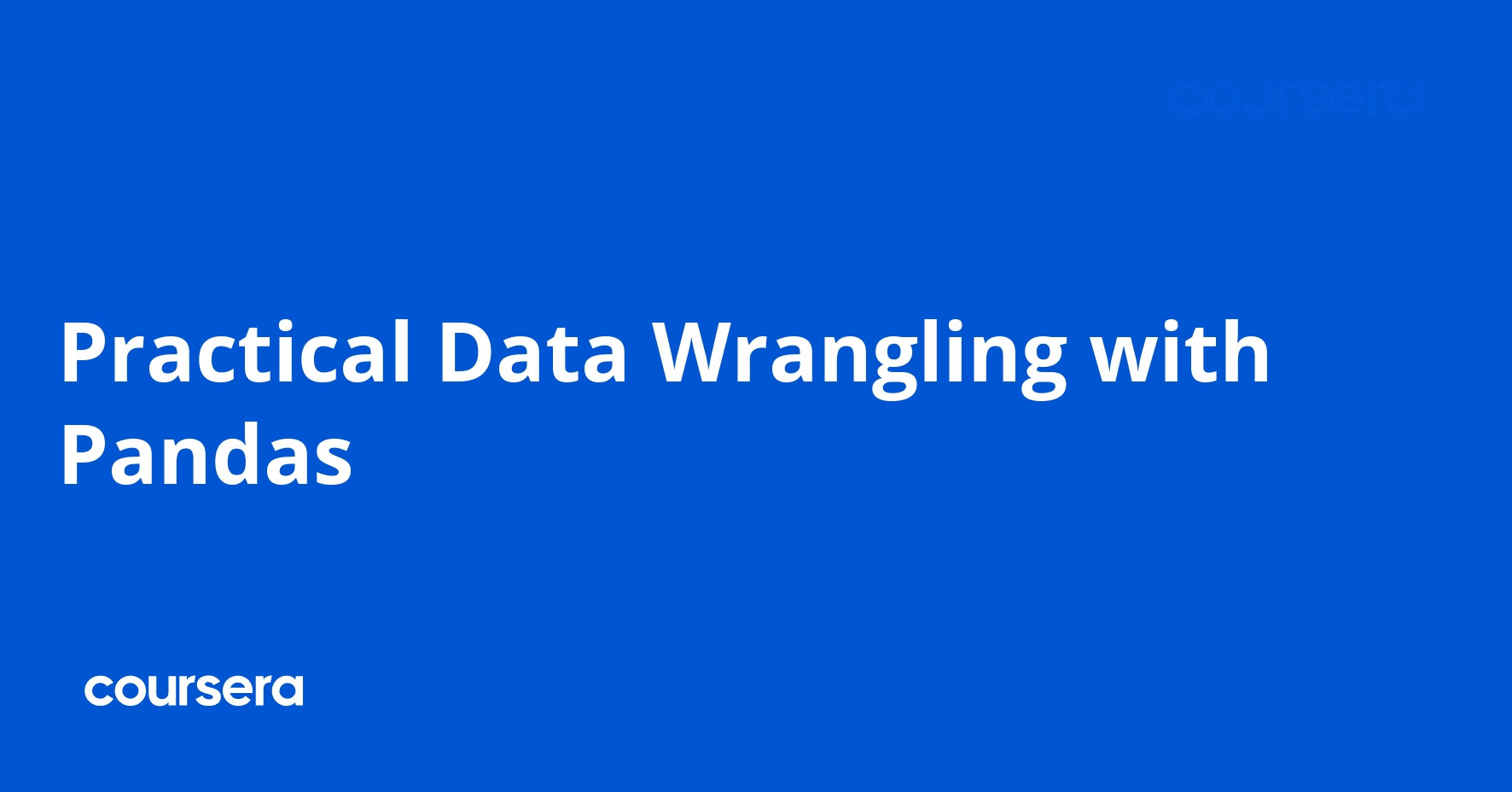 Practical Data Wrangling with Pandas