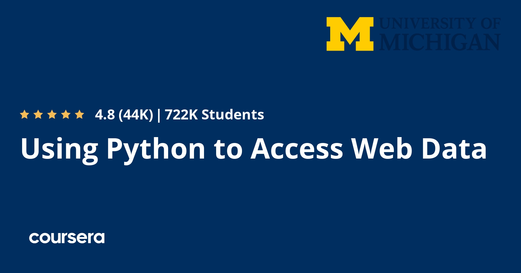 Using Python to Access  Data Coursera