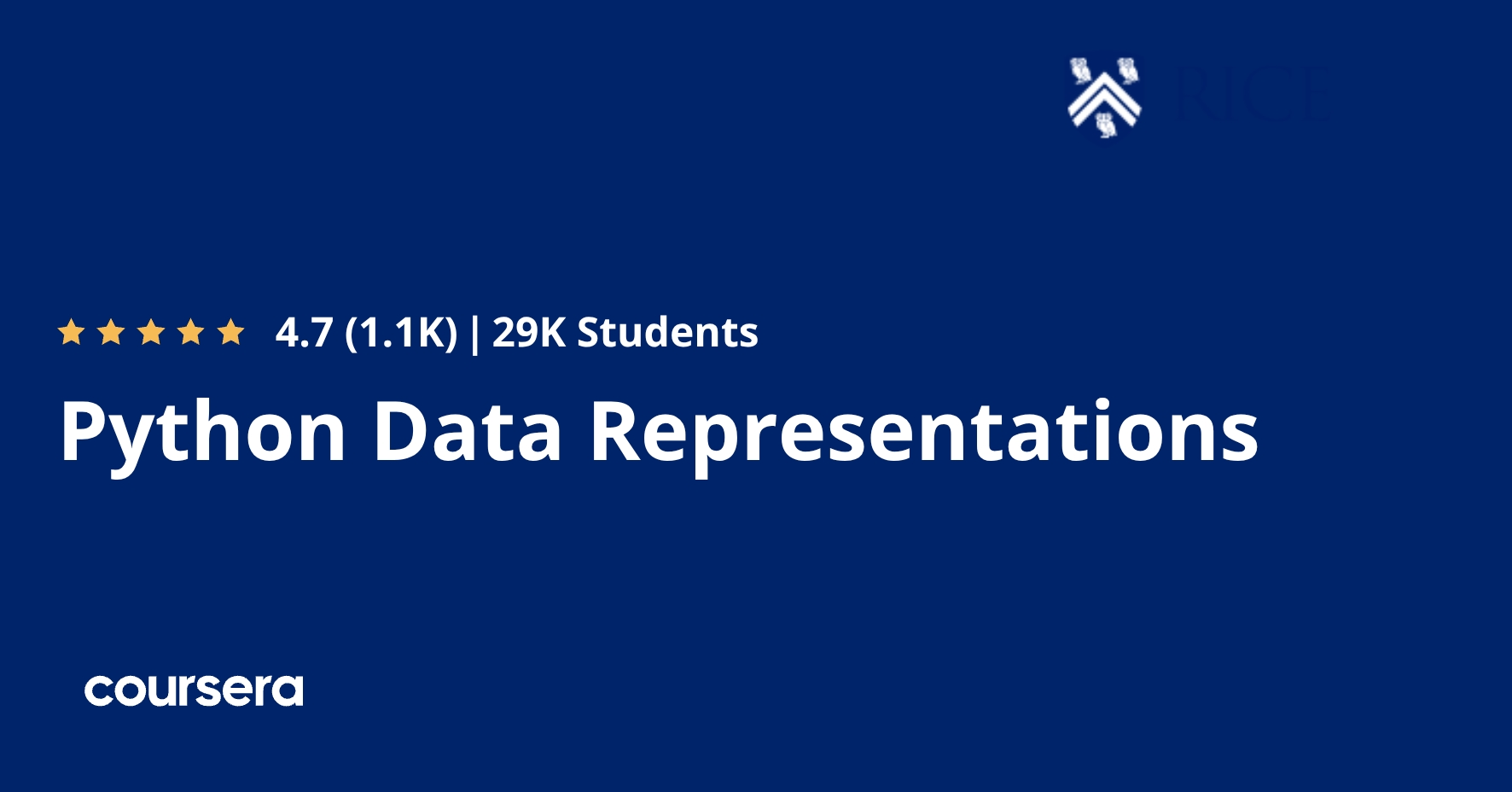 Python Data Representations Coursera