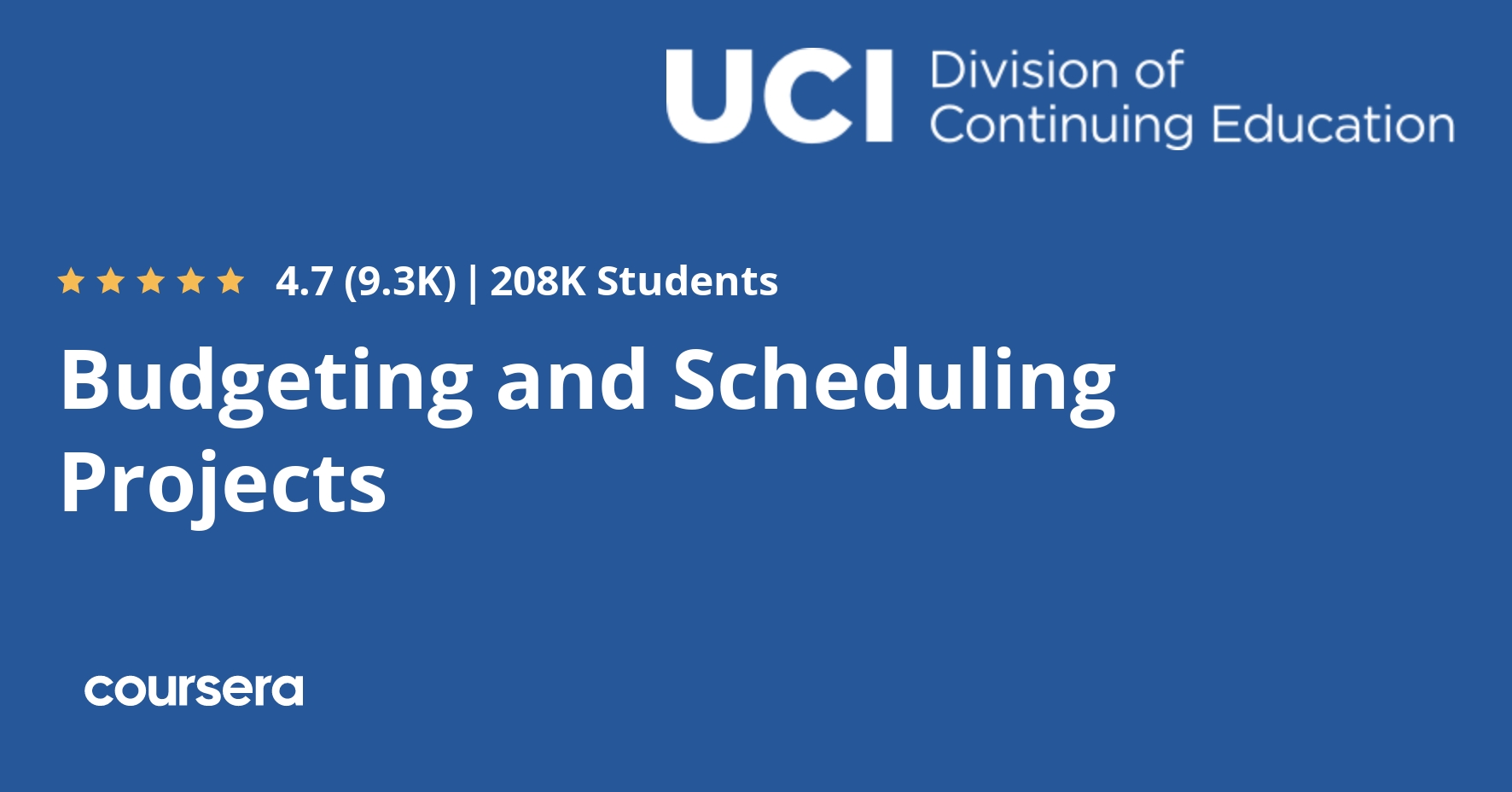 Budgeting and Scheduling Projects Coursera