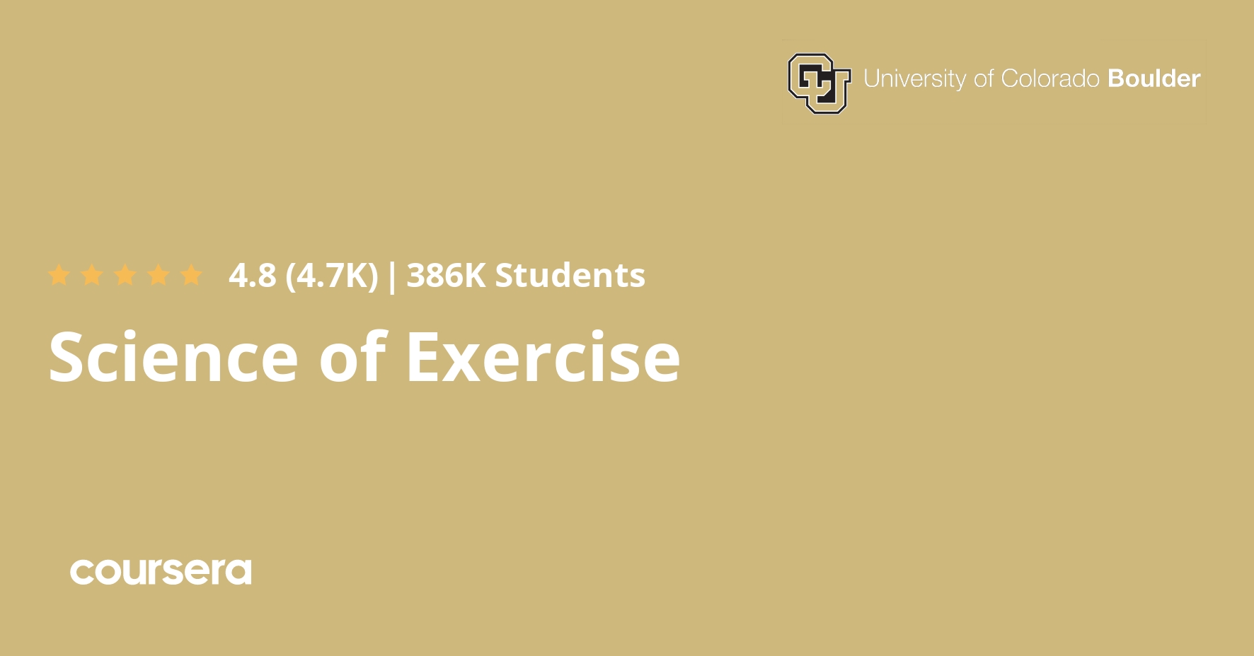 Science of Exercise Course (CU) Coursera