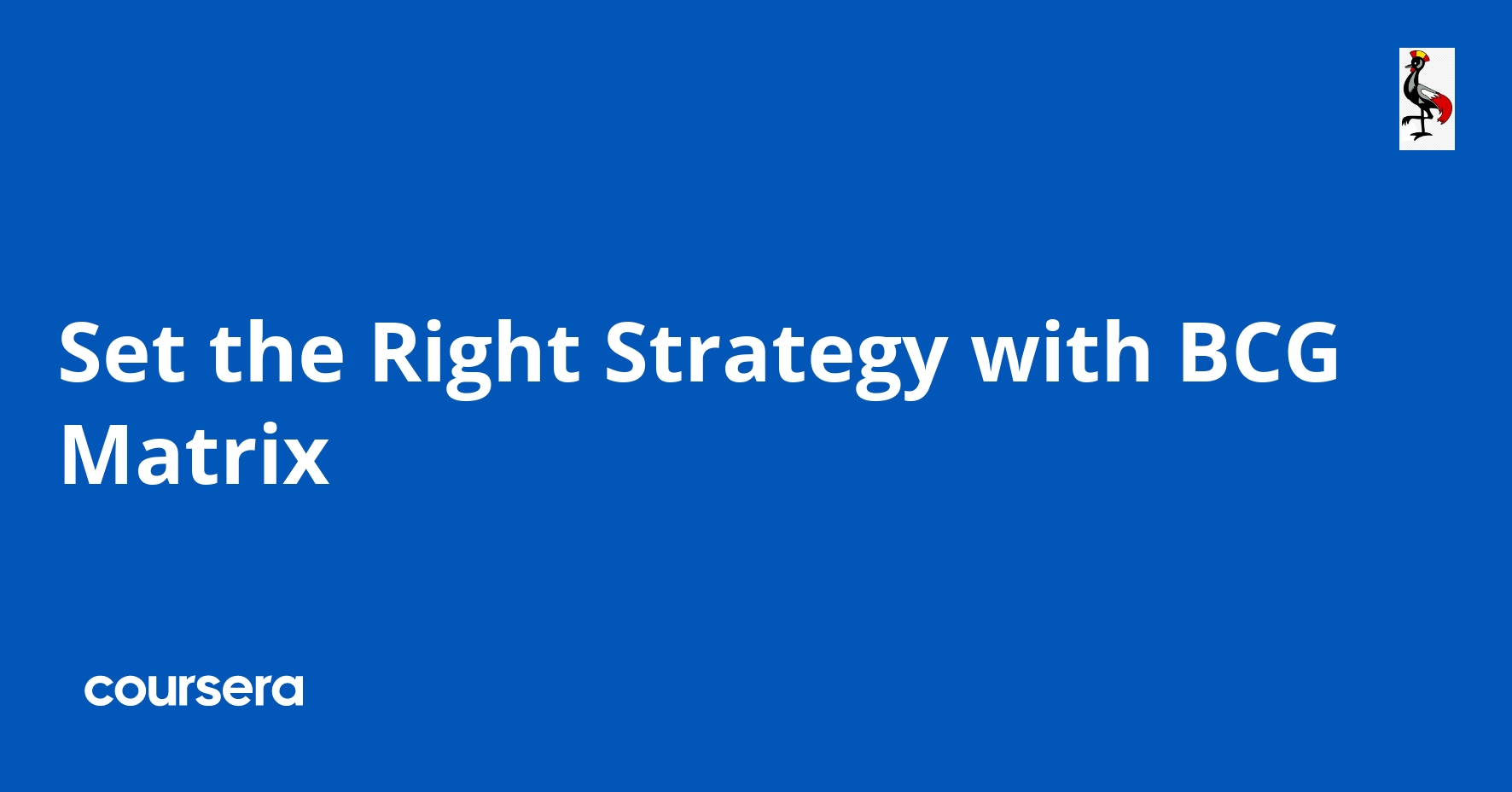Set the Right Strategy with BCG Matrix