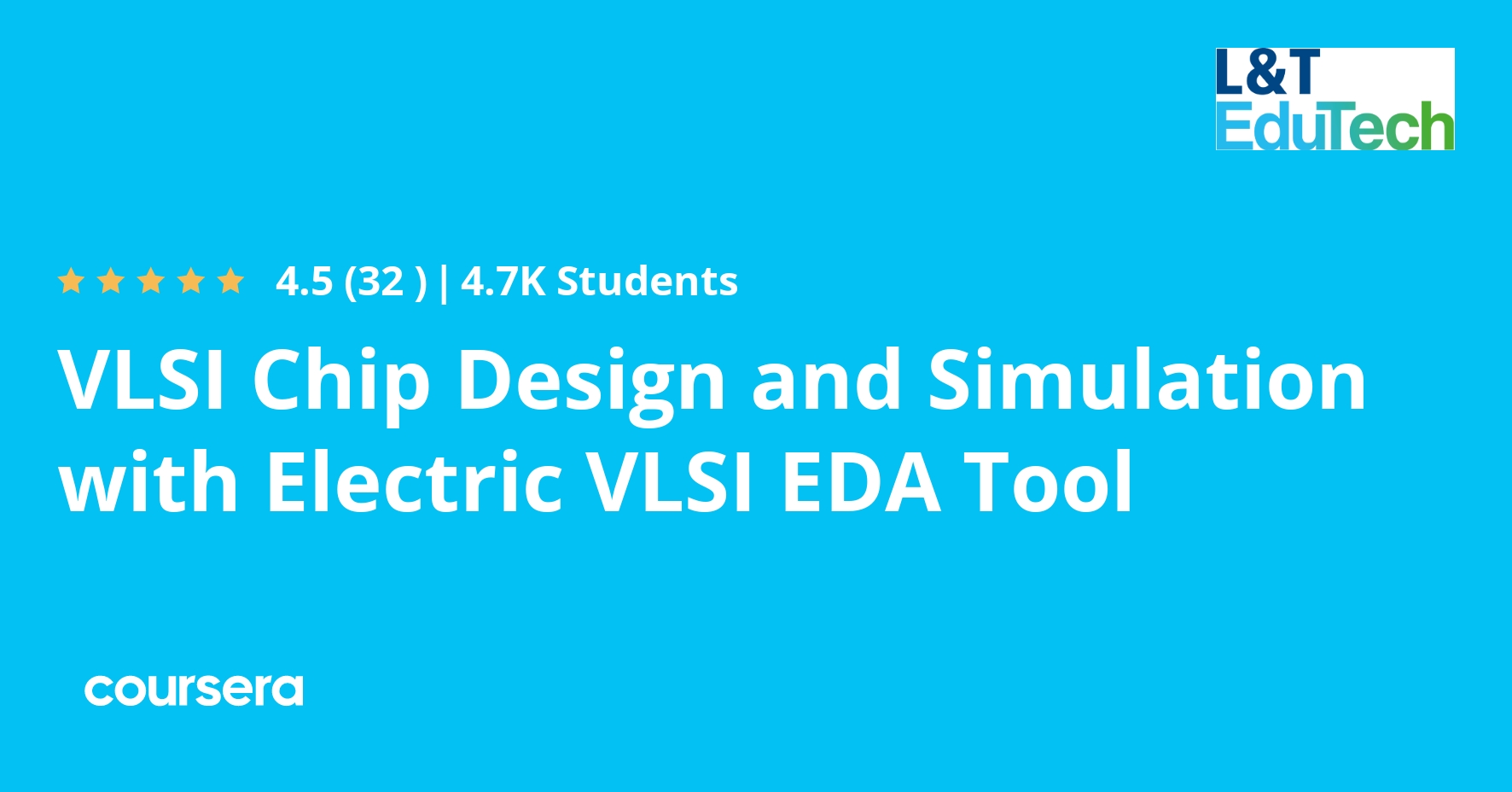 VLSI Chip Design and Simulation with Electric VLSI EDA Tool Coursera