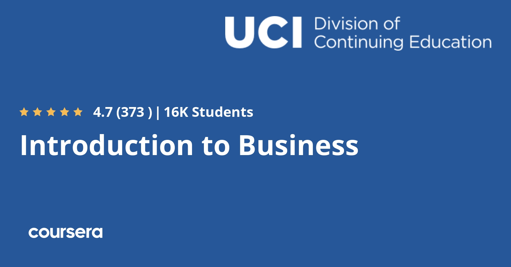 Introduction to Business Coursera Introduction to Business Coursera