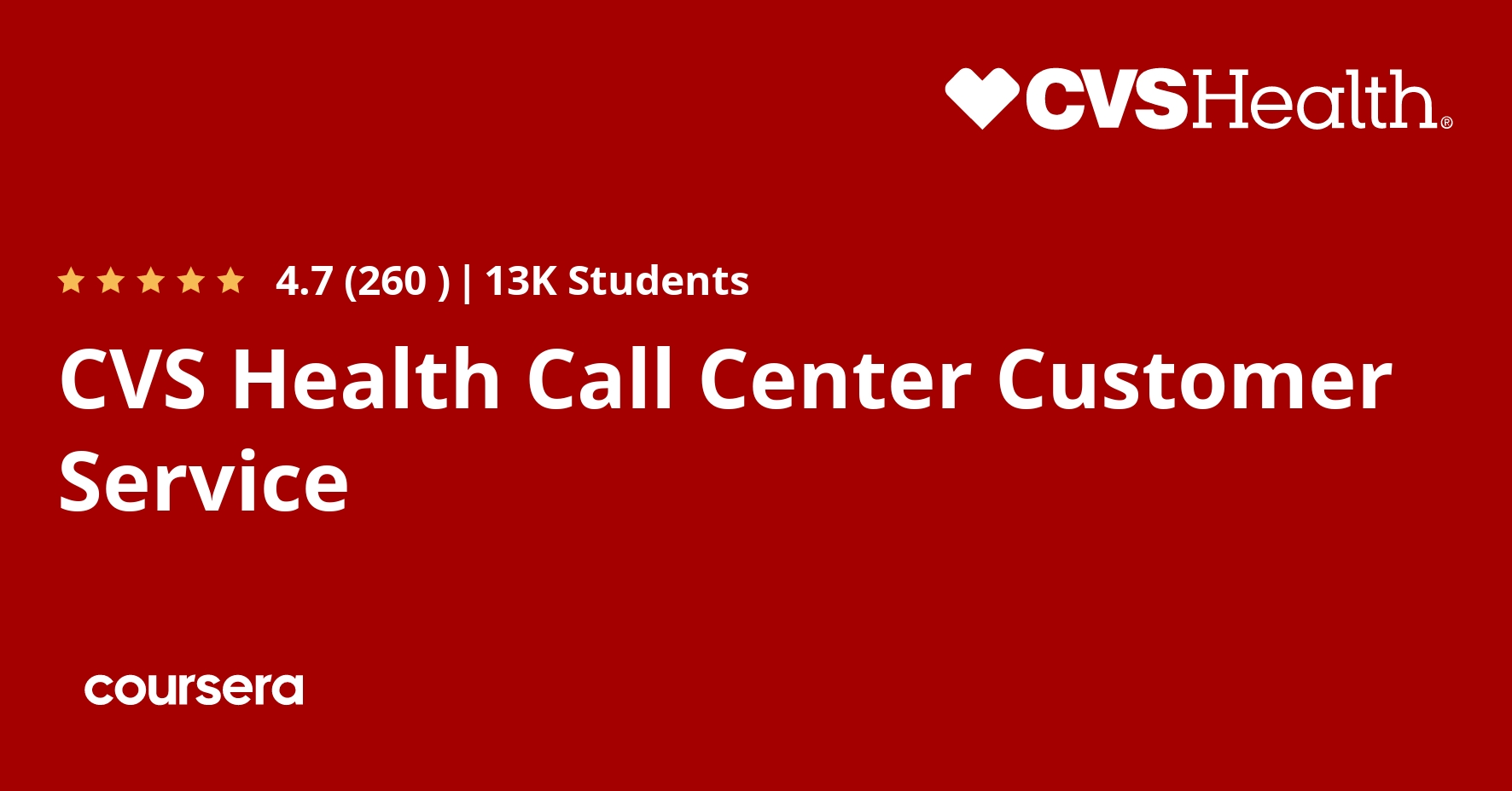 CVS Health Call Center Customer Service Professional Certificate Coursera