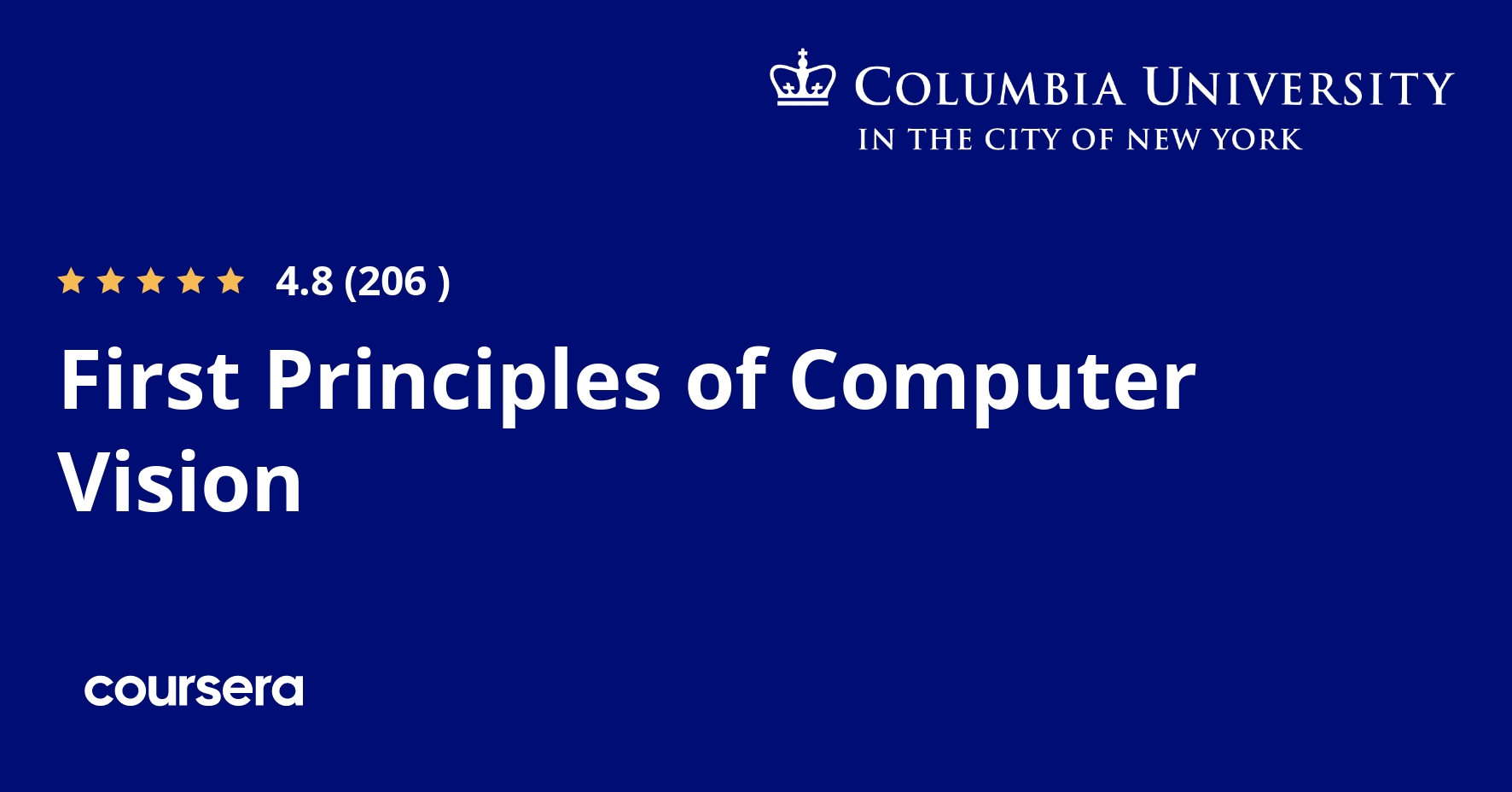 Free Trial Online Course First Principles of Computer Vision Coursesity