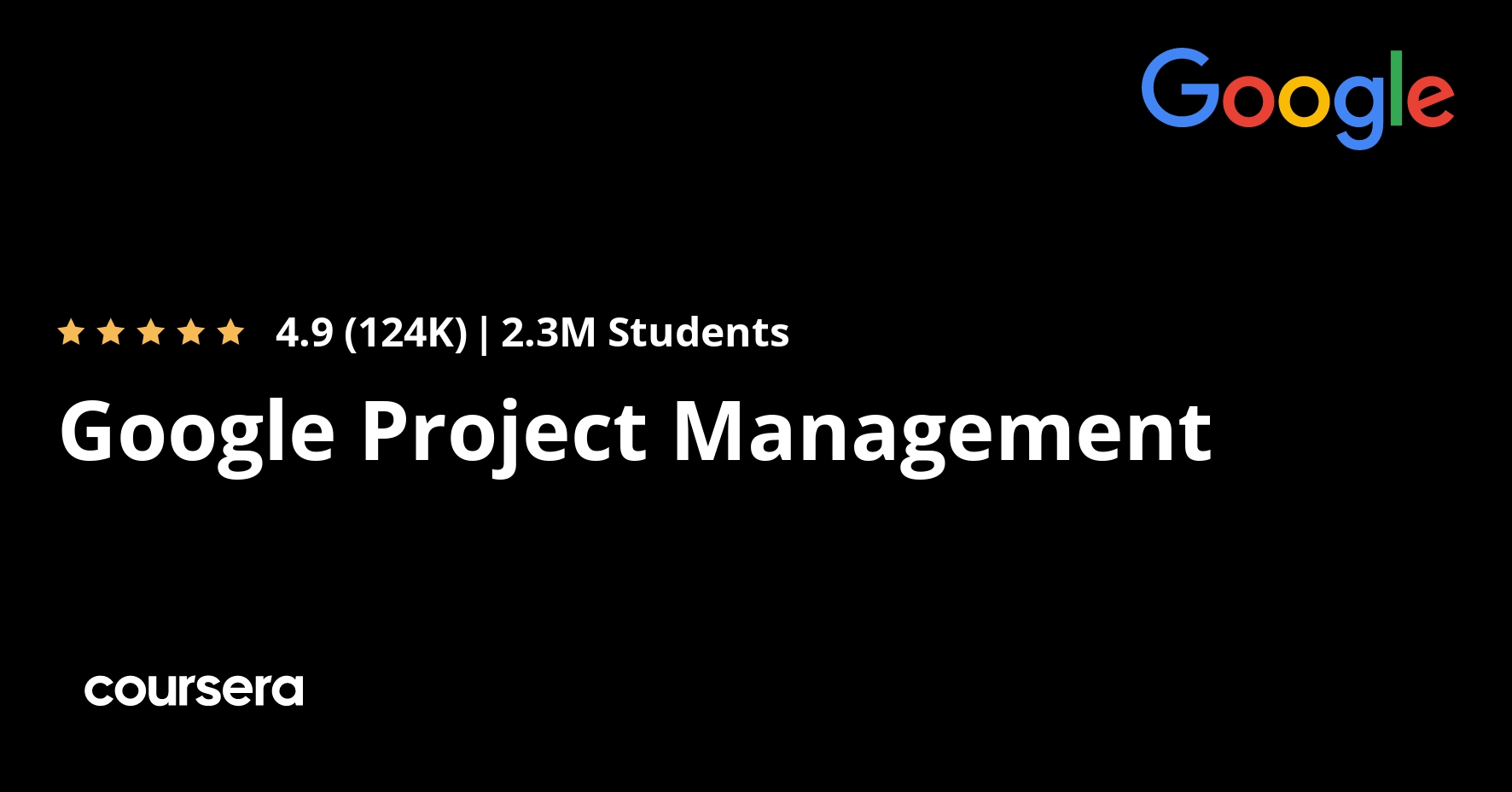 Google Project Management Professional Certificate Coursera