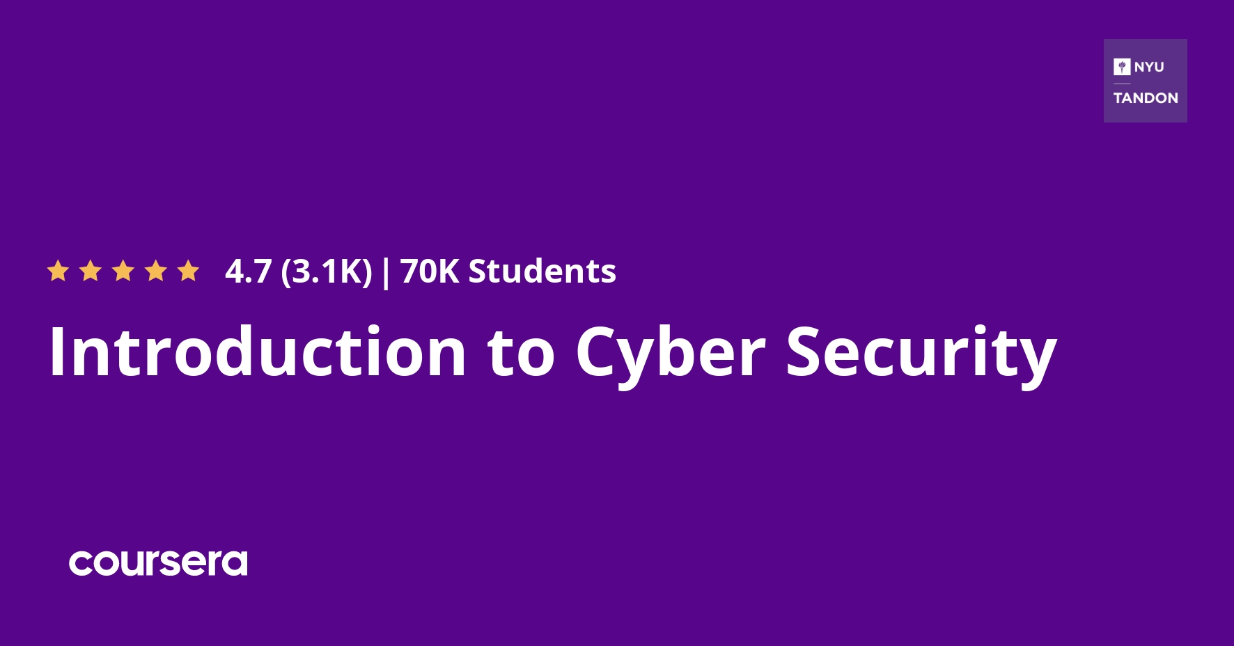 Introduction to Cyber Security Coursera