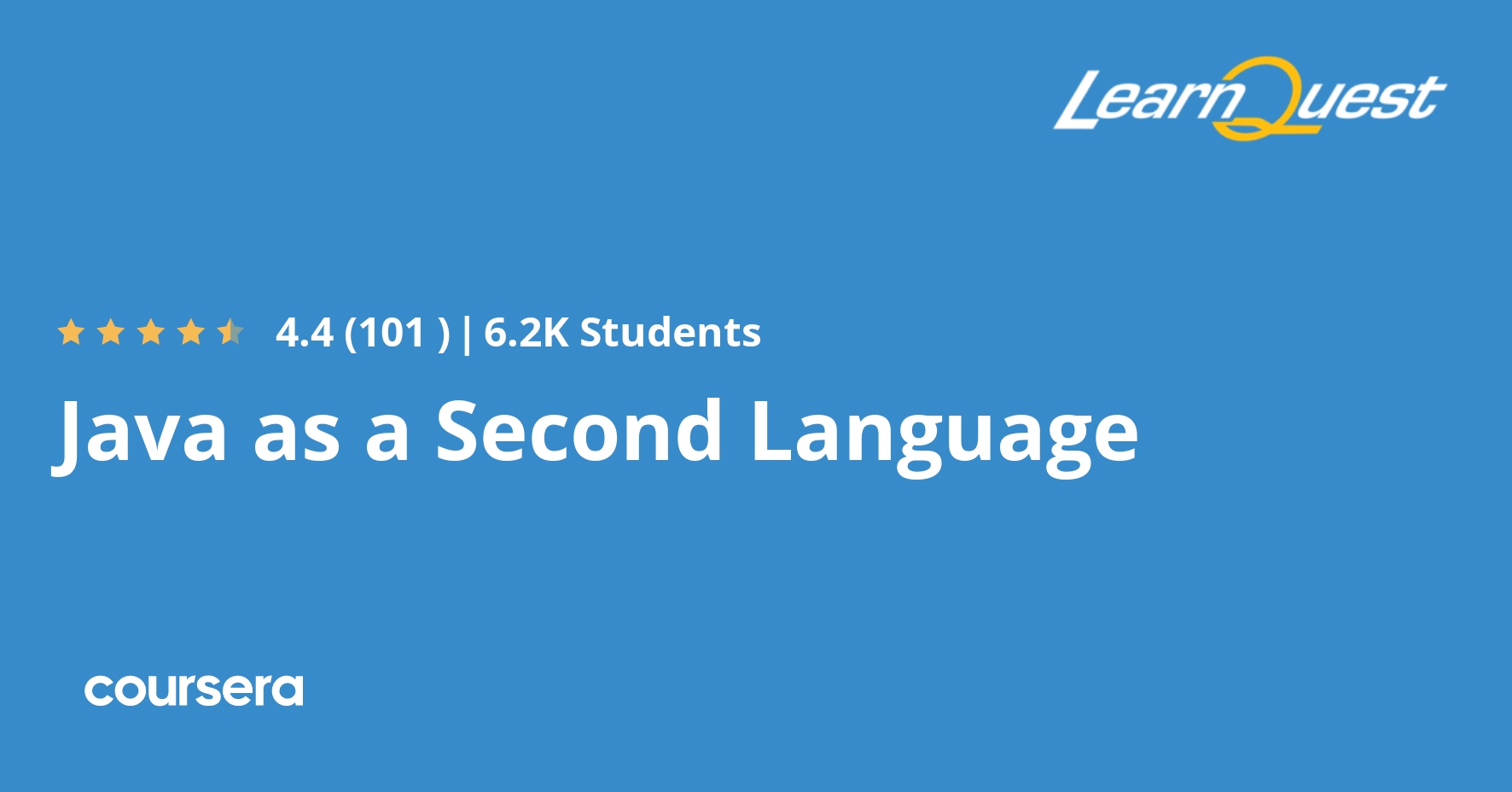 Java as a Second Language Coursera
