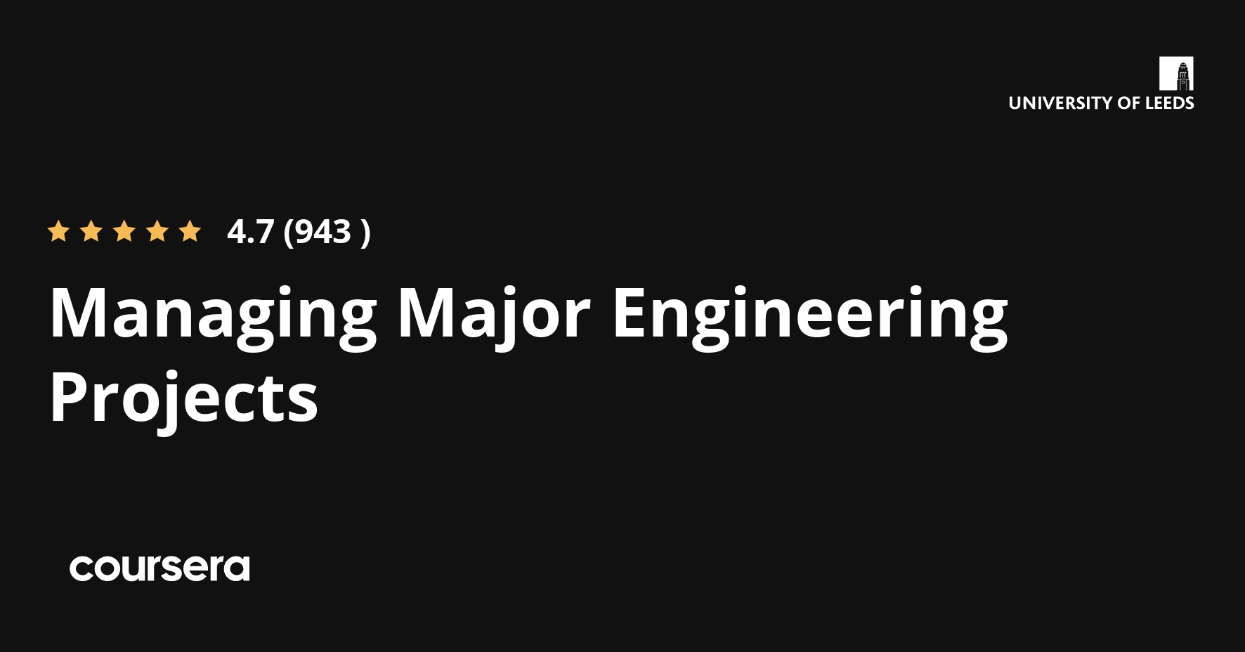 Managing Major Engineering Projects Specialization [3 courses] (UL