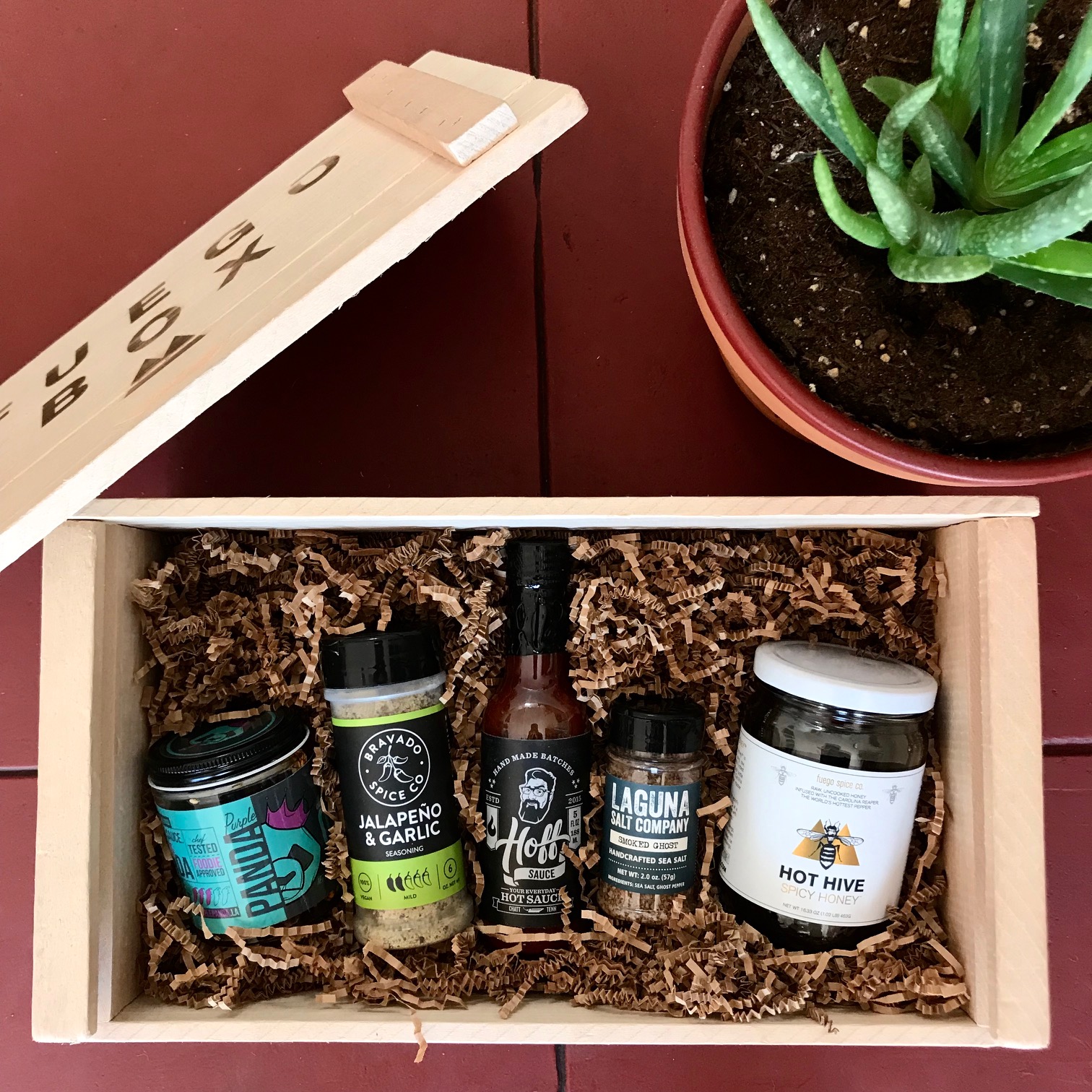 Spicy Box of Awesome Hot Sauce Gift Set Fuego Box
