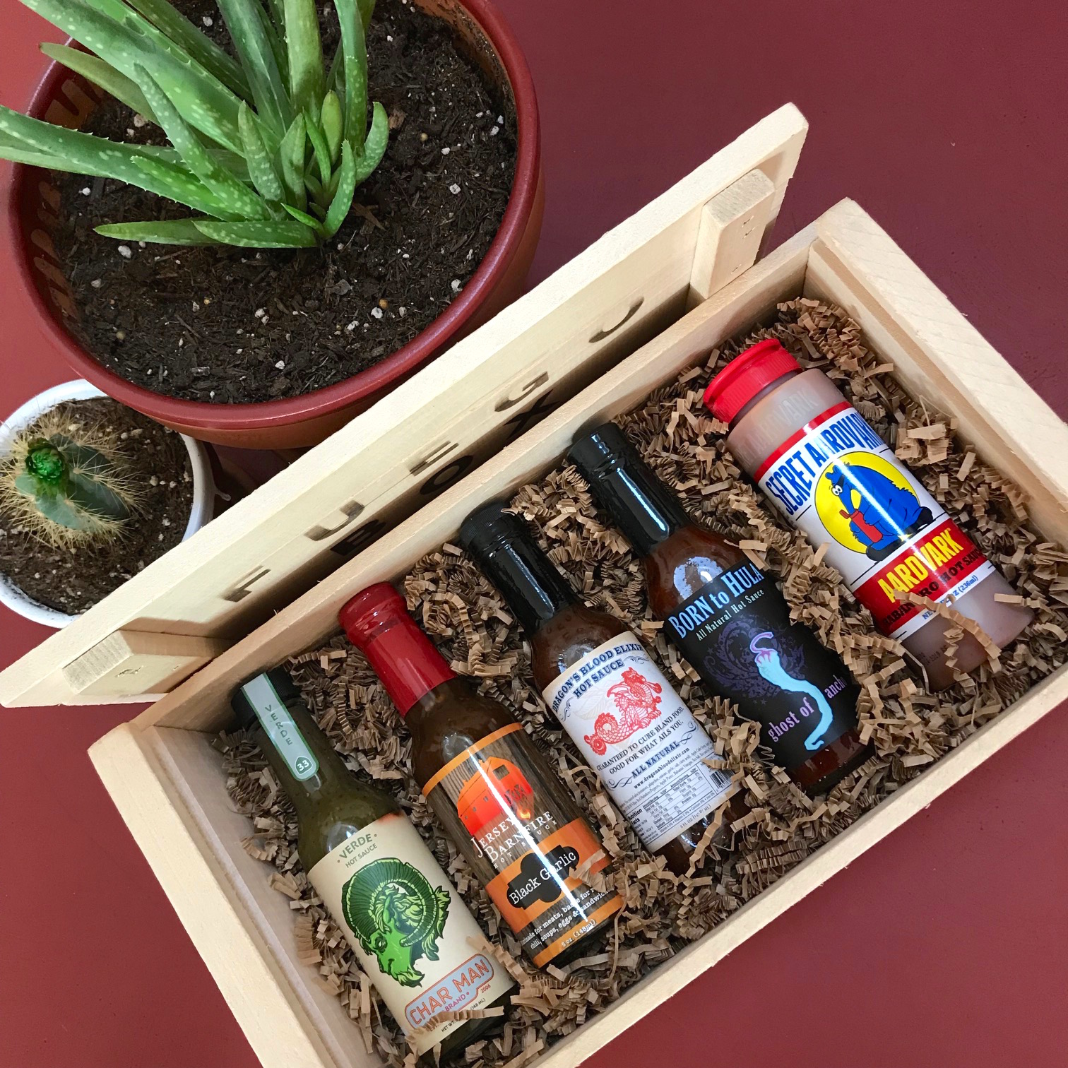 AllStar Crate Hot Sauce Gift Set Fuego Box