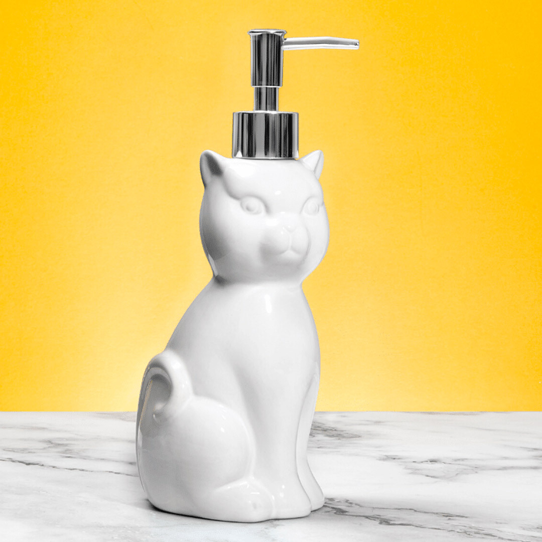 Ceramic Cat Soap Dispenser