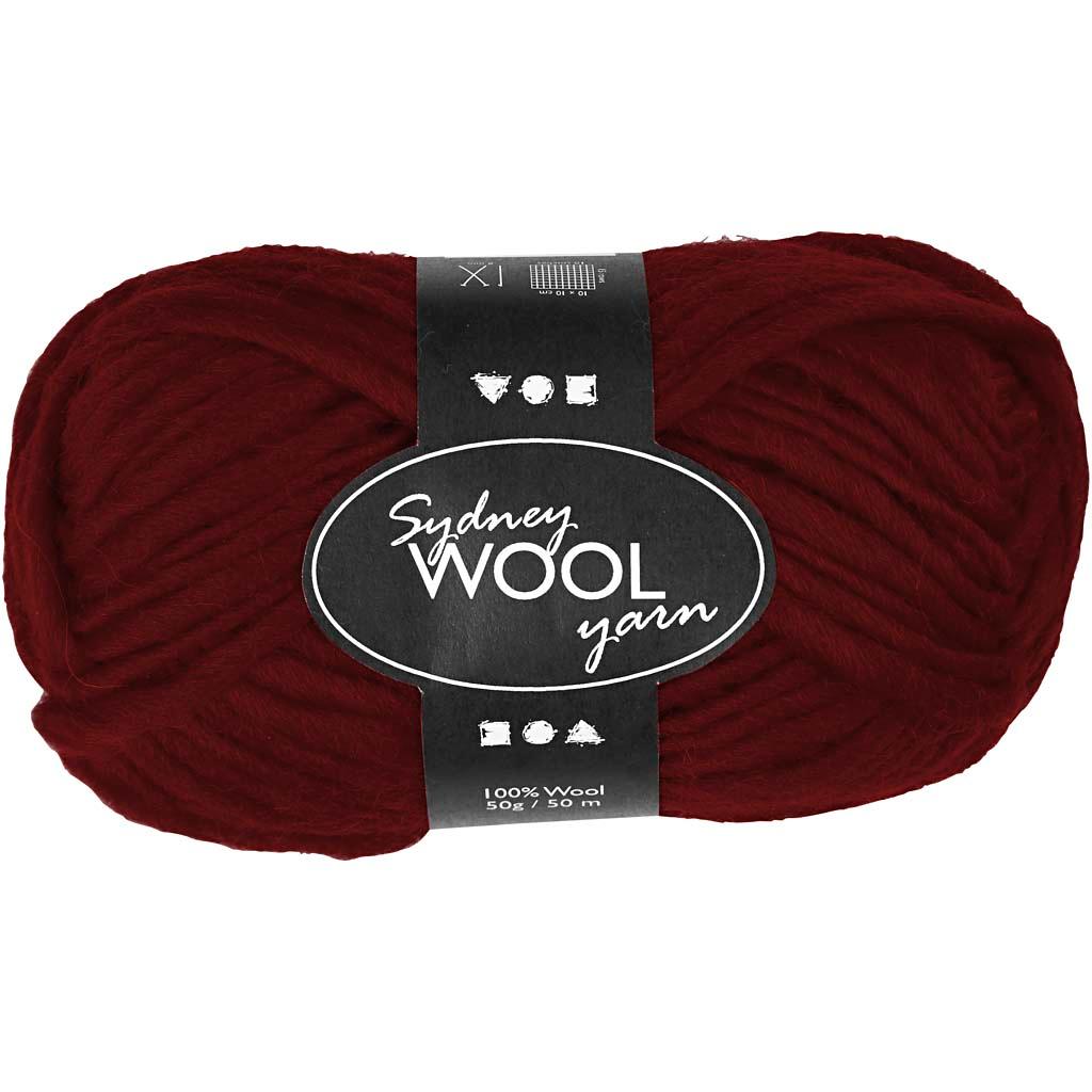 Sydney Yarn, 50 m, Claret, 50 g CC44675 Craftsuprint