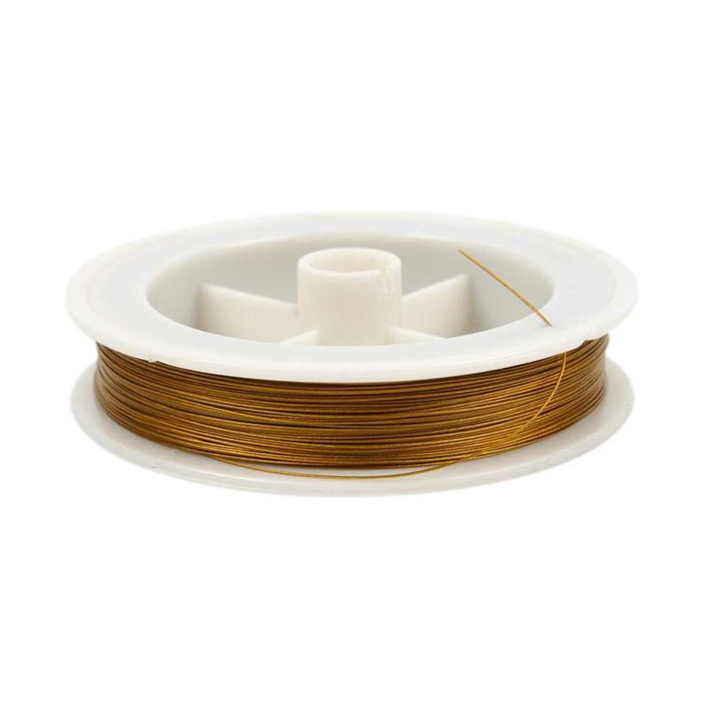 Beading Wire, 0,38 mm, Gold, 100 m CC61584 Craftsuprint