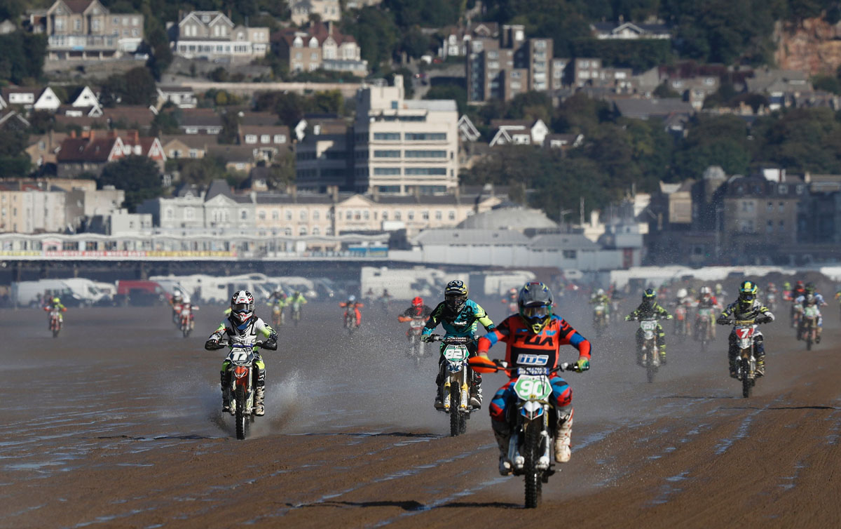 Beach racing in England