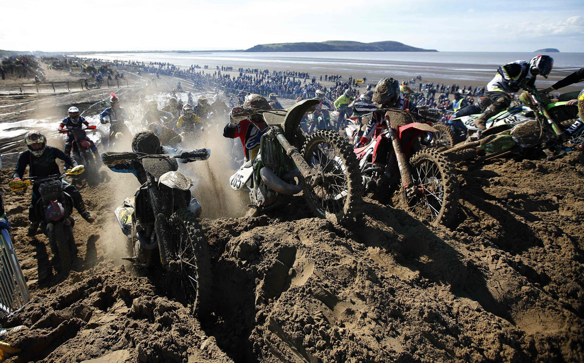 Beach racing in England