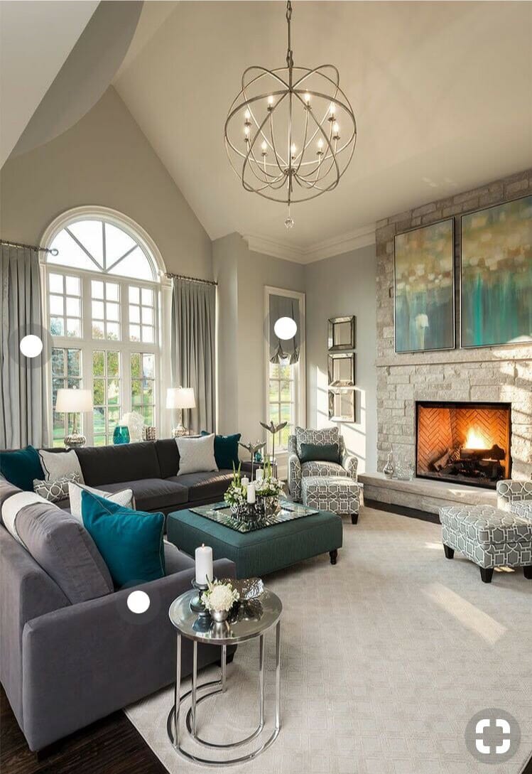 Contemporary Living Room in Muted Tones Decorilla