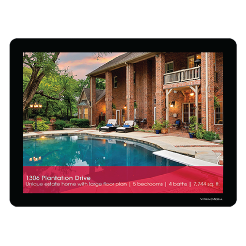 Backlit Displays Real Estate Model VM2ALLUREBF_162 in Dee Sign®