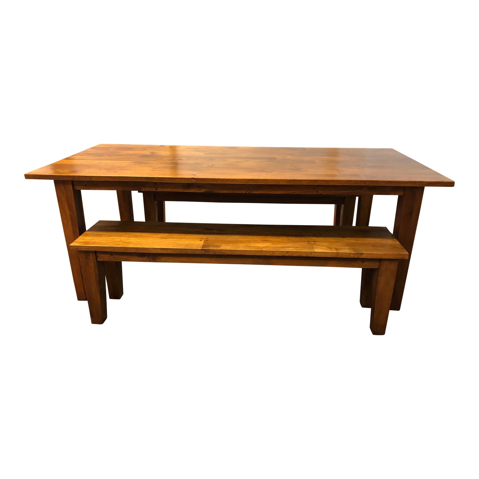 crateandbarrelbasquehoneydiningtabletwobenches1225 Design