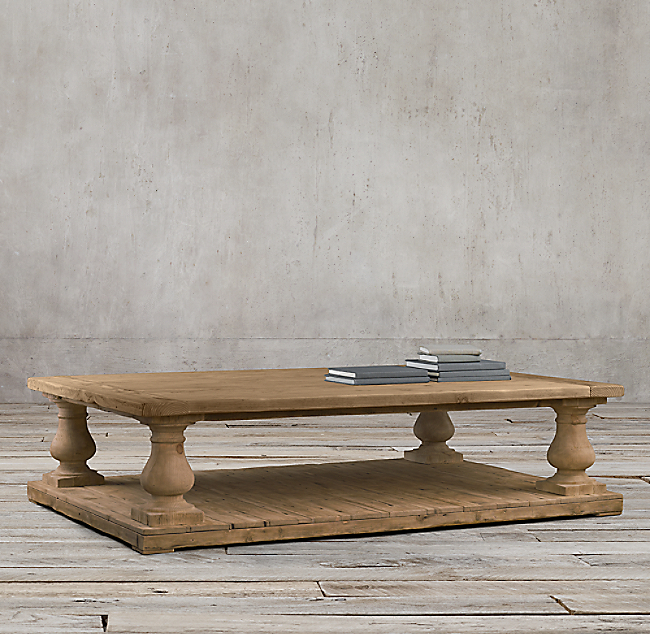 Restoration Hardware Salvaged Balustrade Coffee Table. Original Price 2,875 Design Plus Gallery