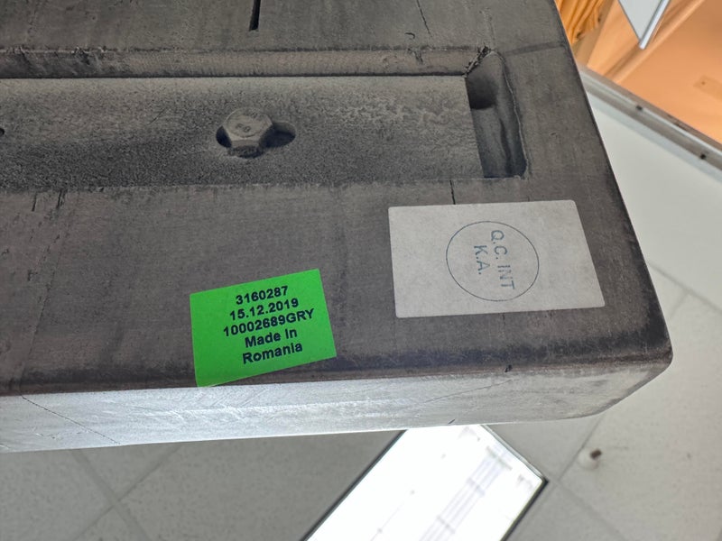 Restoration Hardware Live Edge Rustic Oak Wood Console Table. Original