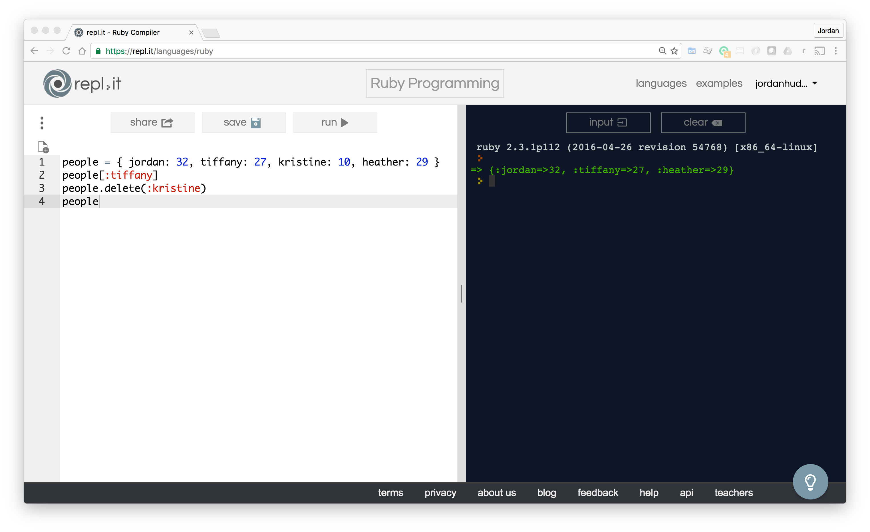 How to Delete Elements from a Ruby Hash