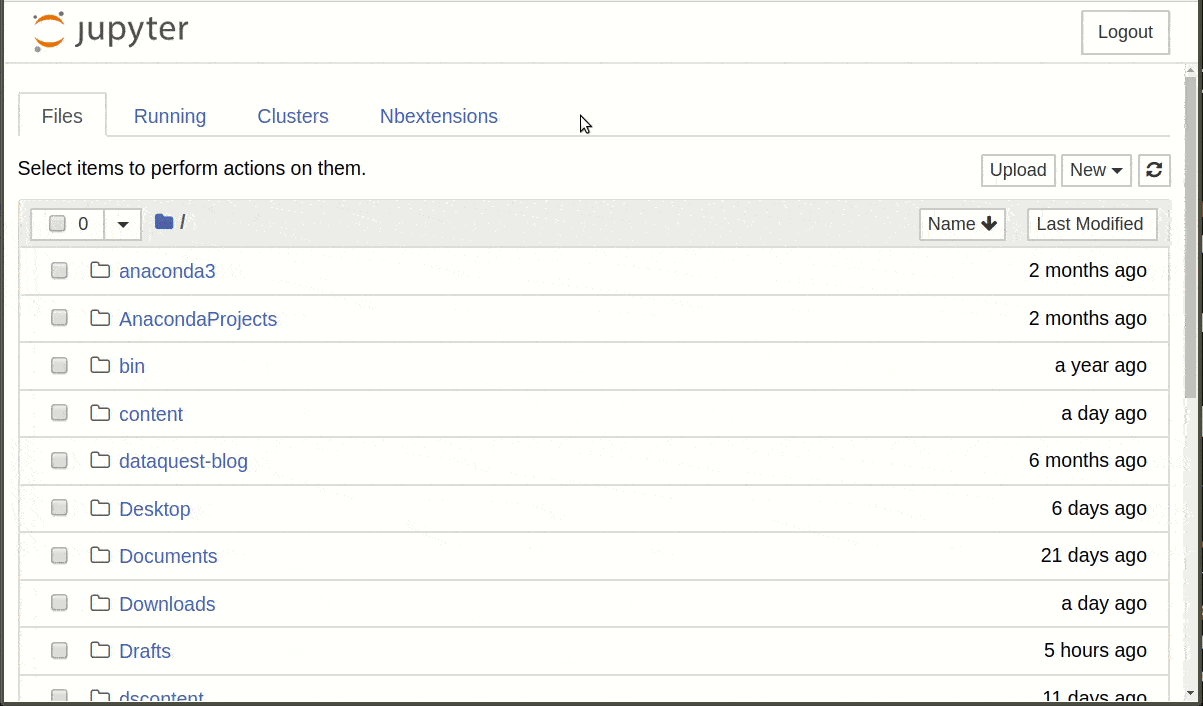 Learn Jupyter Notebook — Absolute and Relative Paths Dataquest