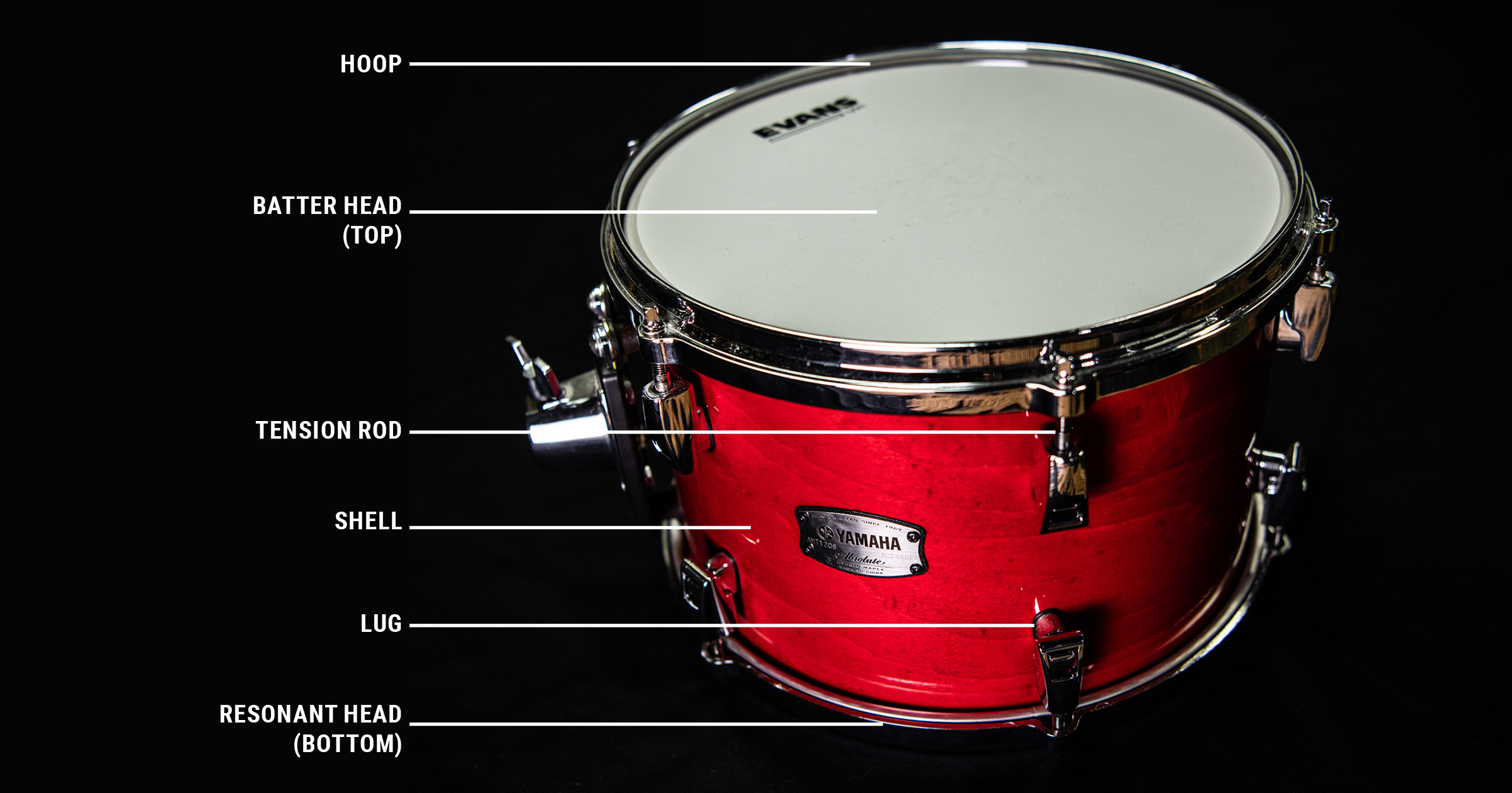 Delicious eye Flare drum set parts labeled By we chance