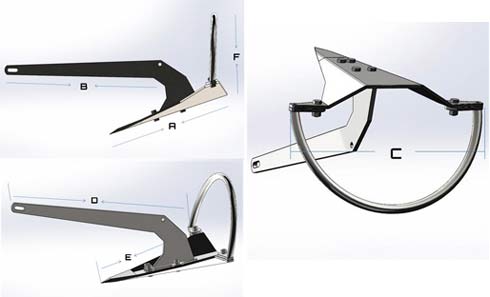 Mantus M1 Galvanized Anchors - Duckworks Boat Builders Supply