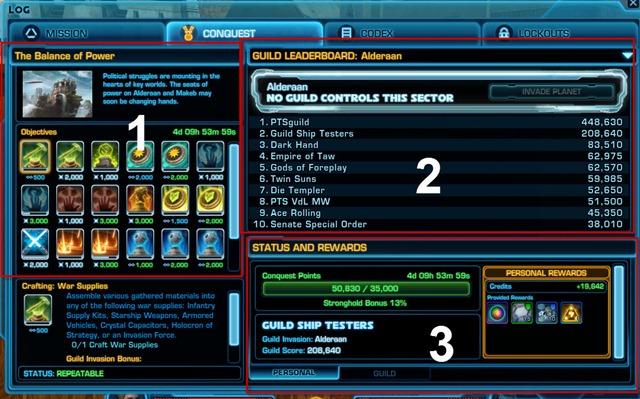 Swtor Conquest Schedule 2023 Swtor Planetary Conquests Guide - Mmo Guides, Walkthroughs And News
