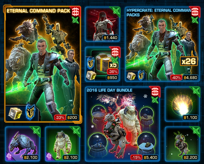 SWTOR CM Eternal Command Packs now available MMO