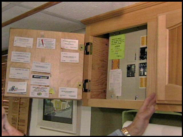 Does an electrical panel have to be behind closed doors?