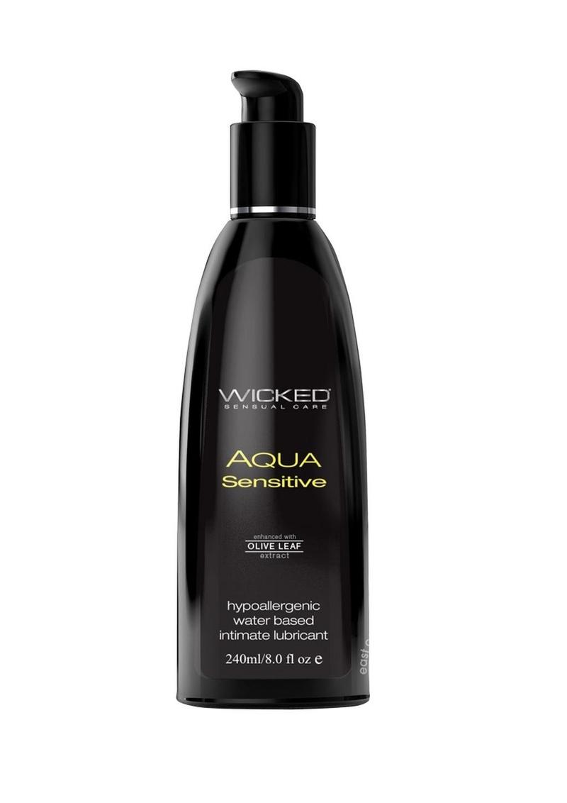 Wicked Aqua Water Based Sensitive Hypoallergenic Lubricant 8 oz