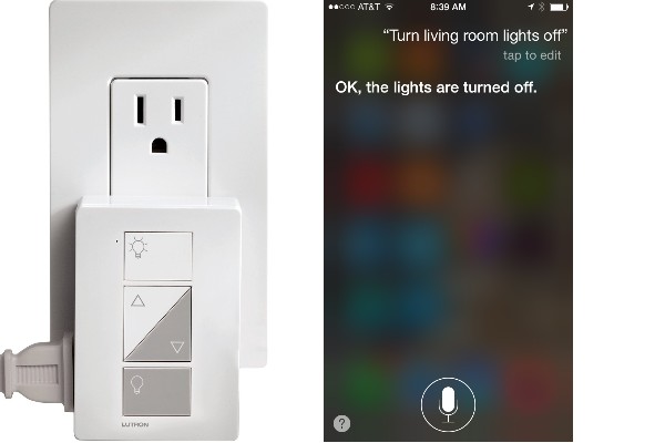 control lights with siri